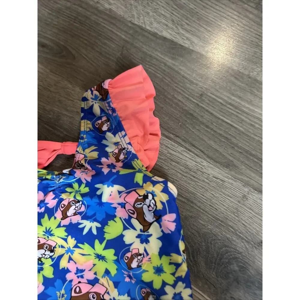 Buc-ee’s 2T Floral One Piece Girls Swim Suit